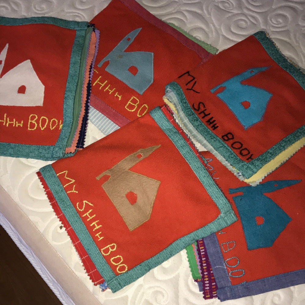 Lot of 5 MY CHURCH shhhhh BOOKS - handmade and vintage
